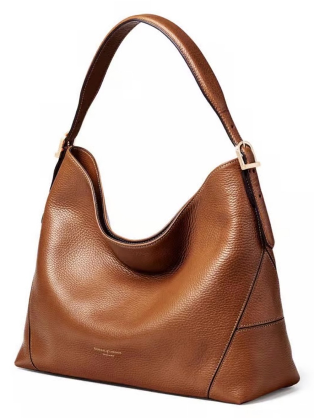 Brown Leather Hobo Shoulder Bag Aspinal of London - Picture 4 of 12